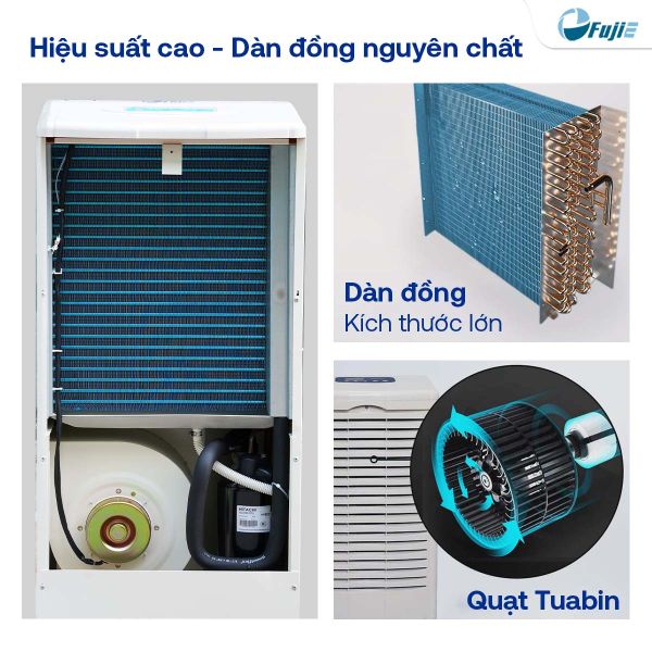Máy hút ẩm công nghiệp FujiE HM-1500D hiệu suất cao
