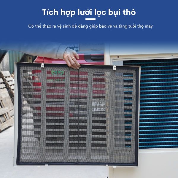 Máy hút ẩm công nghiệp FujiE HM-2408D màng lọc bụi thô