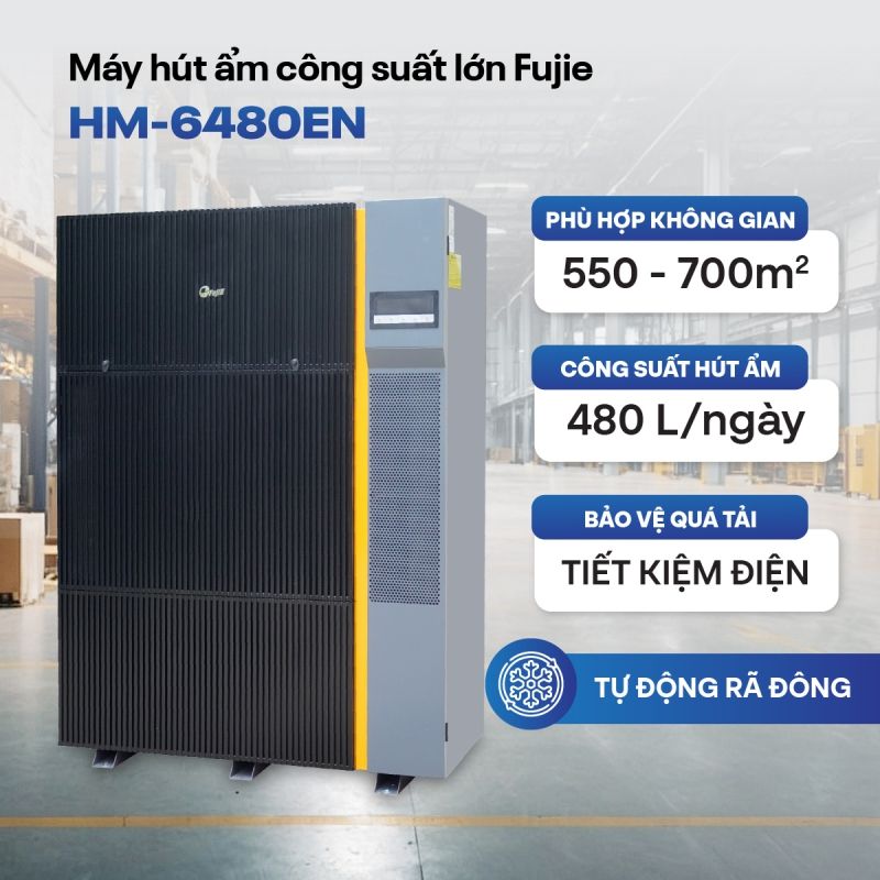 Máy hút ẩm công nghiệp FujiE HM-6480EN (480 lít/ngày)