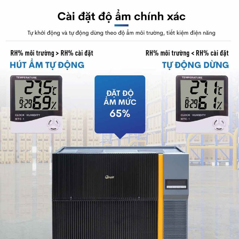 Máy hút ẩm công nghiệp FujiE HM-6720EN (720 lít/ngày)