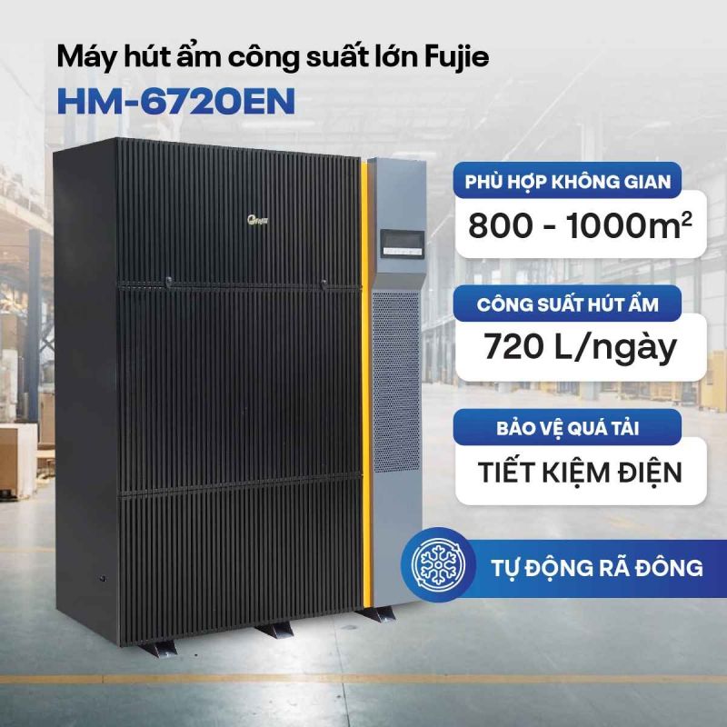 Máy hút ẩm công nghiệp FujiE HM-6720EN (720 lít/ngày)