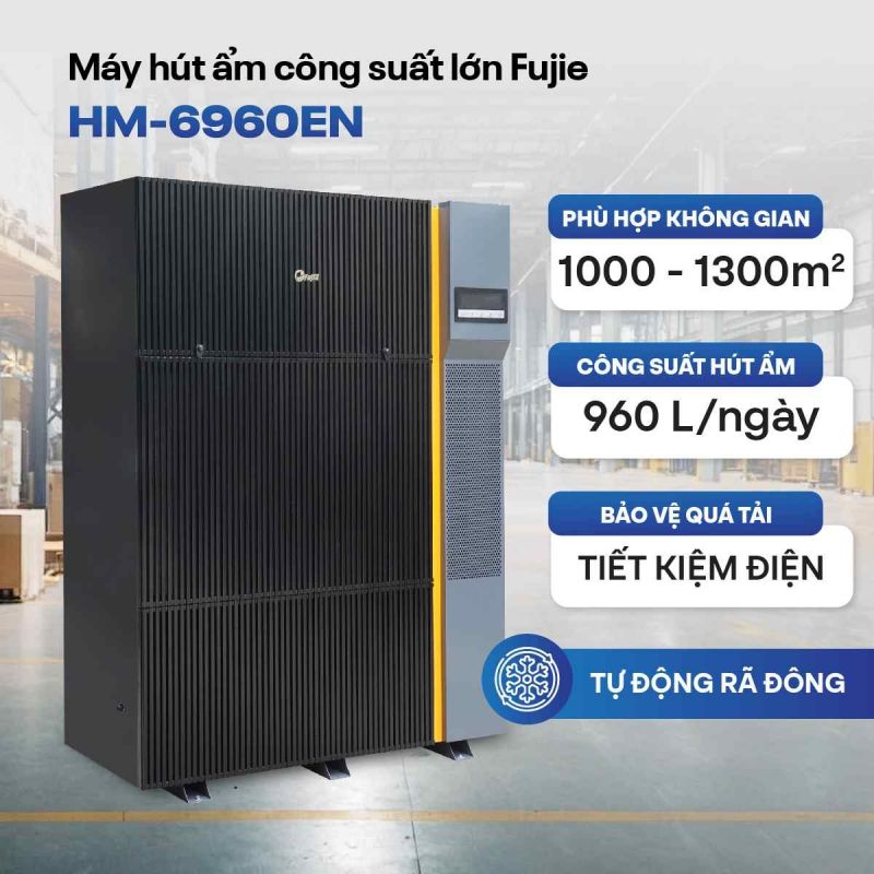 Máy hút ẩm công nghiệp FujiE HM-6960EN (960 lít/ngày)