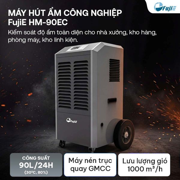 Máy hút ẩm công nghiệp FujiE HM-90EC (90 lít/ngày)