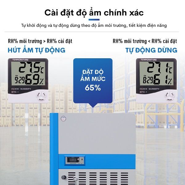 Máy hút ẩm công nghiệp Fujihaia DH168BG (168 lít/ngày)