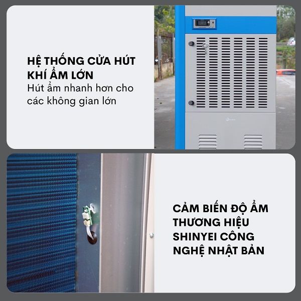 Máy hút ẩm công nghiệp Fujihaia DH240BG (240 lít/ngày)