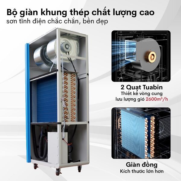 Máy hút ẩm công nghiệp Fujihaia DH240BG (240 lít/ngày)