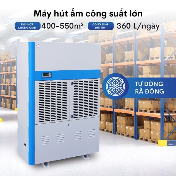 Máy hút ẩm công nghiệp Fujihaia DH360BG (360 lít/ngày)
