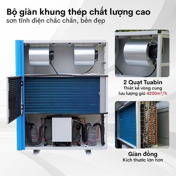 Máy hút ẩm công nghiệp Fujihaia DH360BG (360 lít/ngày)