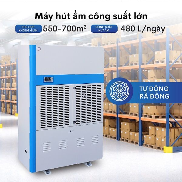 Máy hút ẩm công nghiệp Fujihaia DH480BG (480 lít/ngày)