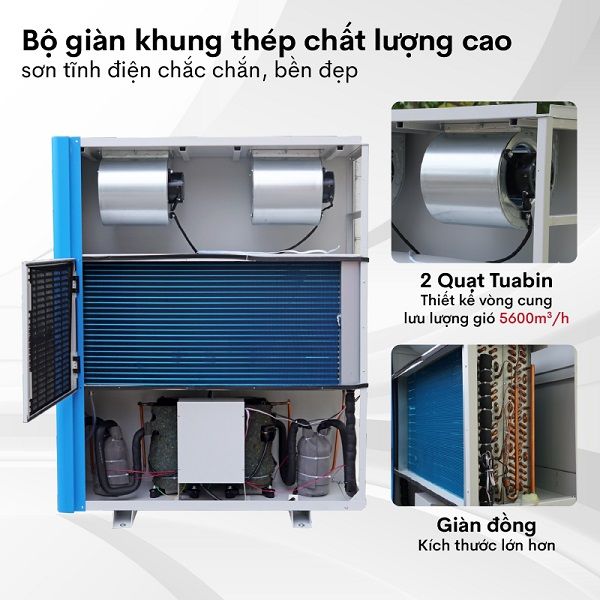 Máy hút ẩm công nghiệp Fujihaia DH480BG (480 lít/ngày)