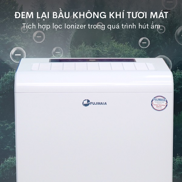 Máy hút ẩm công nghiệp Fujihaia DH70B lọc không khí ionizer