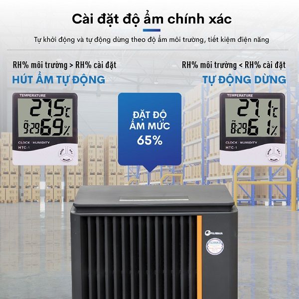 Máy hút ẩm công nghiệp Fujihaia DH90B (90 lít/ngày)