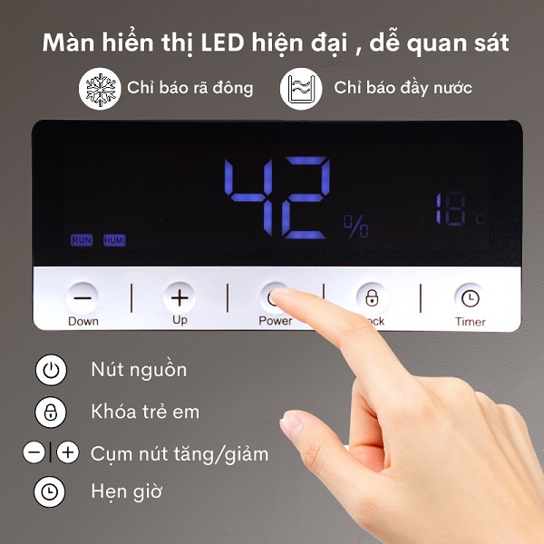 Máy hút ẩm công nghiệp Fujihaia DH90B (90 lít/ngày)