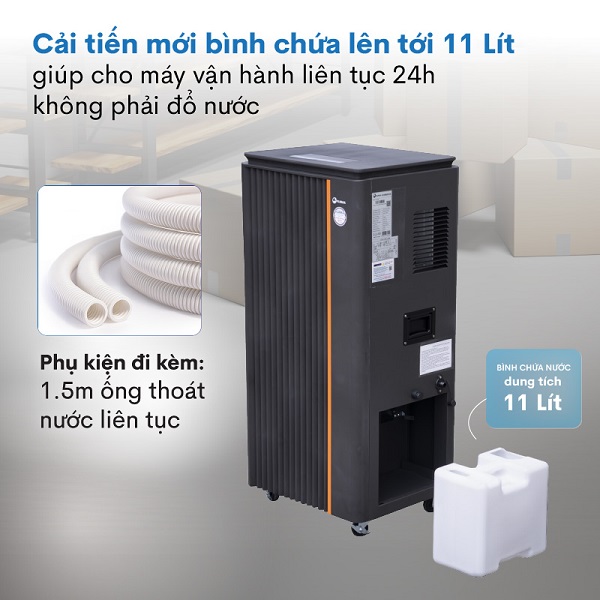 Máy hút ẩm công nghiệp Fujihaia DH90B (90 lít/ngày)
