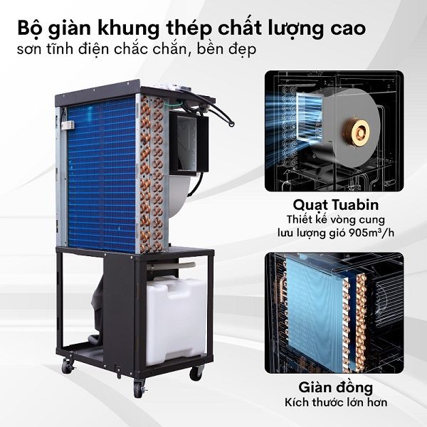 Máy hút ẩm công nghiệp Fujihaia DH90W (90 lít/ngày)