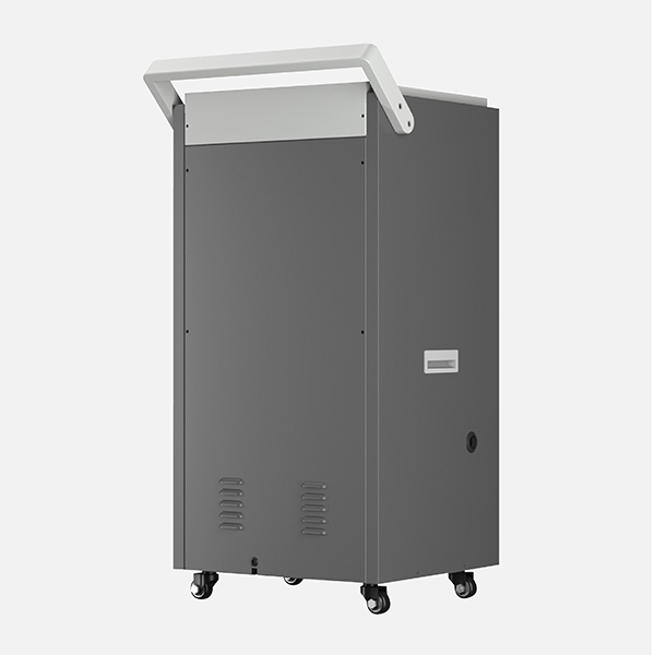 Máy hút ẩm công nghiệp Kosmen KM-150S góc nghiêng mặt sau