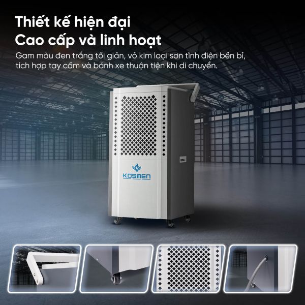 Máy hút ẩm công nghiệp Kosmen KM-150S thiết kế hiện đại