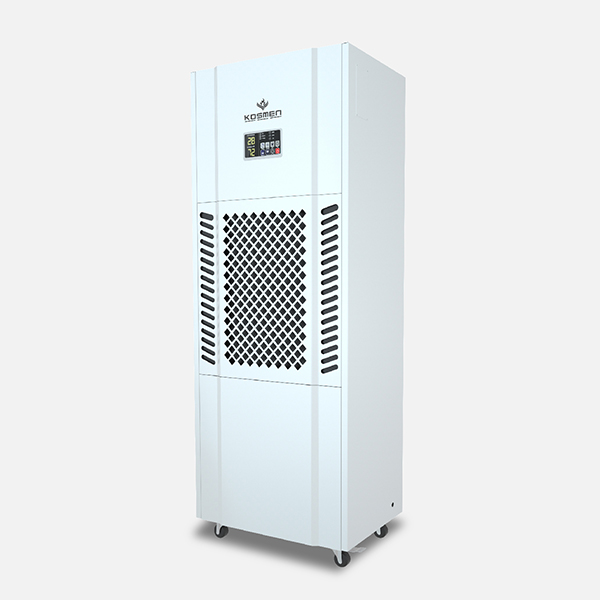 Máy hút ẩm công nghiệp Kosmen KM-180S góc nghiêng trái