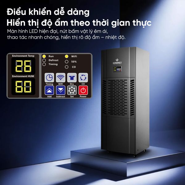 Máy hút ẩm công nghiệp Kosmen KM-250S (250 lít/ngày)