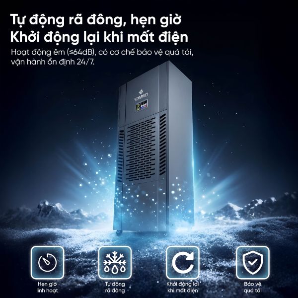 Máy hút ẩm công nghiệp Kosmen KM-250S (250 lít/ngày)