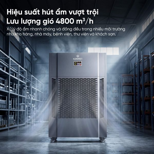 Máy hút ẩm công nghiệp Kosmen KM-480S (480 lít/ngày)