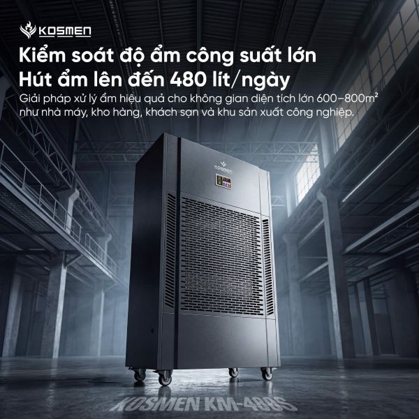 Máy hút ẩm công nghiệp Kosmen KM-480S (480 lít/ngày)