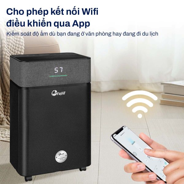 Máy hút ẩm FujiE HM-916ED (16 lít/ngày), có wifi