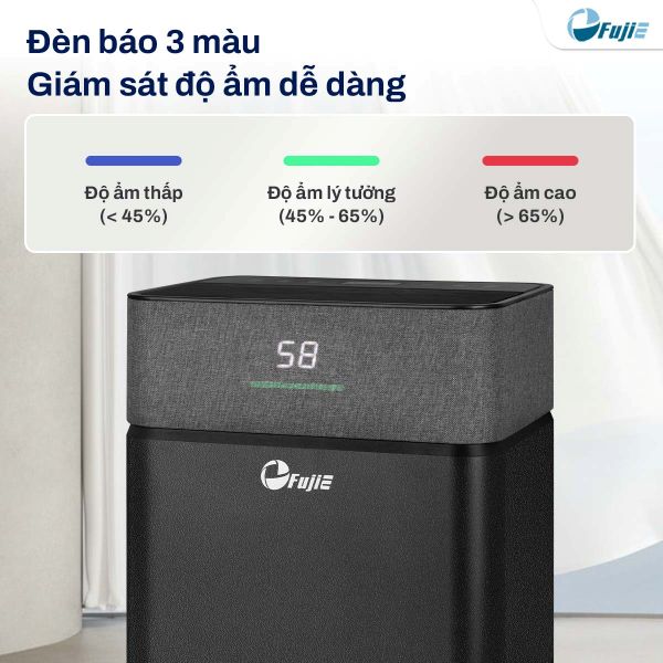 Máy hút ẩm FujiE HM-916ED (16 lít/ngày), có wifi