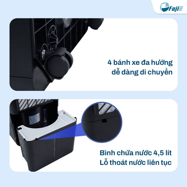 Máy hút ẩm FujiE HM-916ED (16 lít/ngày), có wifi