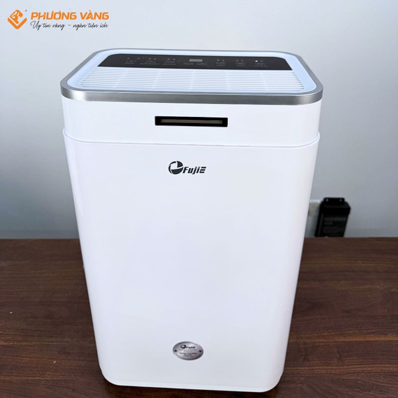 Máy hút ẩm FujiE HM-918EC-N bảng điều khiển và cửa gió khô