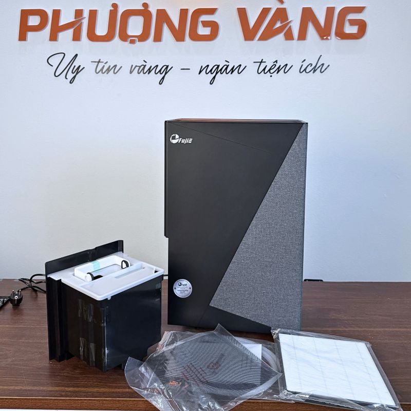 Máy hút ẩm FujiE HM-924ED bình chứa nước thải tháo rời, phụ kiện