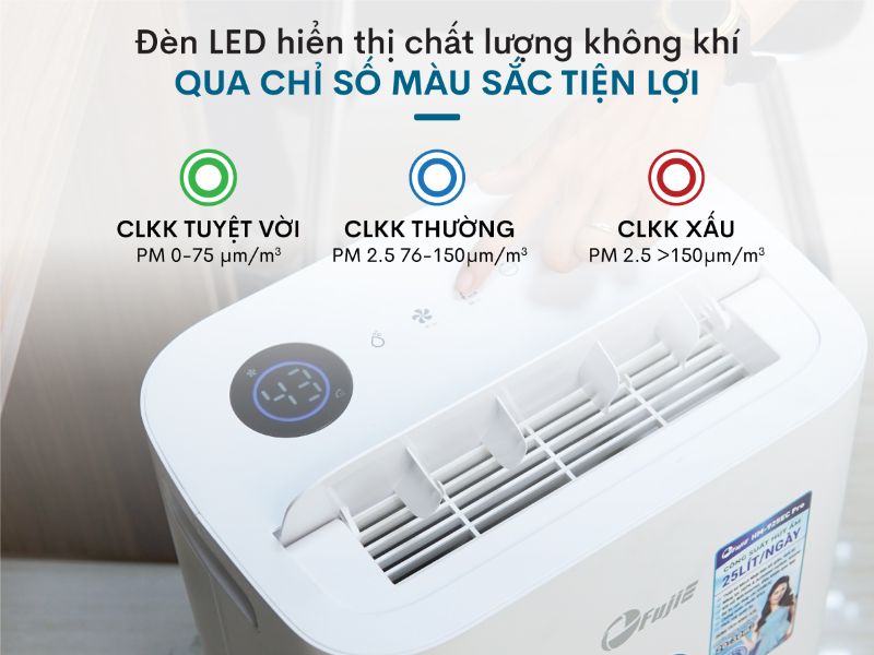 Máy hút ẩm FujiE HM-925EC Pro (25 lít/ngày), có wifi