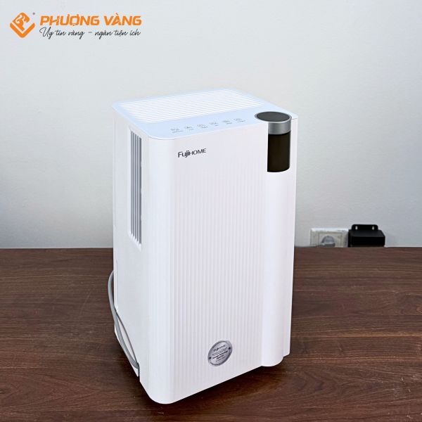 Máy hút ẩm Fujihome DH10NEW góc nghiêng phải