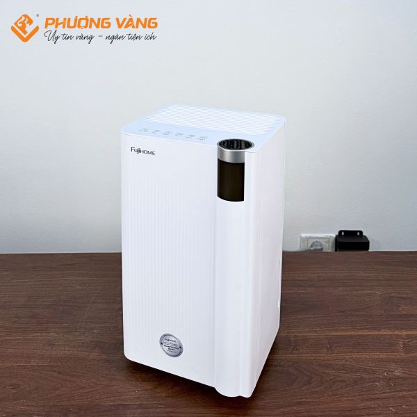 Máy hút ẩm Fujihome DH10NEW góc nghiêng trái