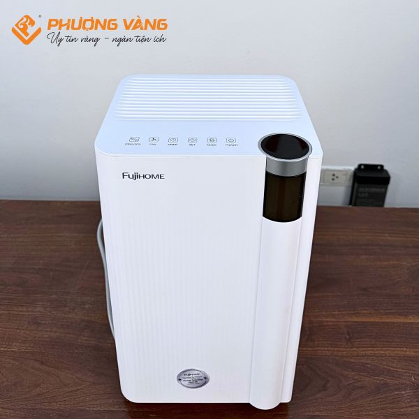 Máy hút ẩm Fujihome DH10NEW mặt trên bảng điều khiển