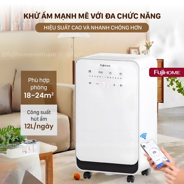 Máy hút ẩm Fujihome DH12NEW (12 lít/ngày)