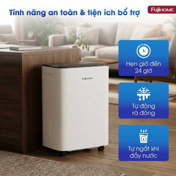 Máy hút ẩm Fujihome DH16LITE (16 lít/ngày)