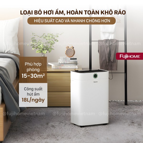 Máy hút ẩm Fujihome DH18W-HEPA (18 lít/ngày)