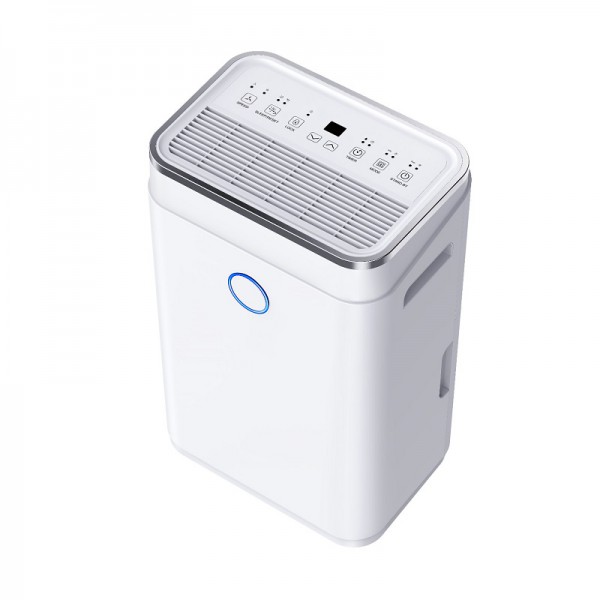 Máy hút ẩm Fujihome DH20W góc nghiêng mặt trên