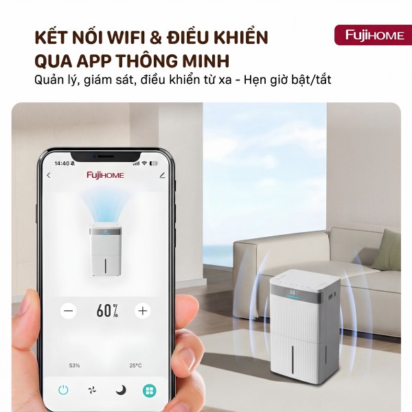 Máy hút ẩm Fujihome DH30NW (30 lít/ngày)