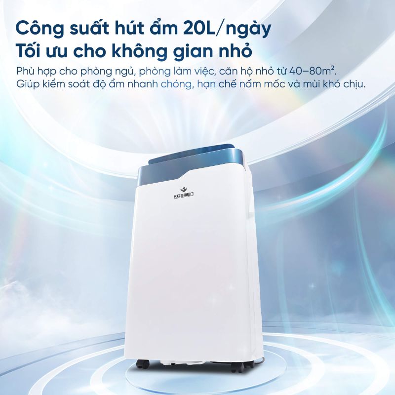 Máy hút ẩm Kosmen KM-20N (20 lít/ngày), có wifi