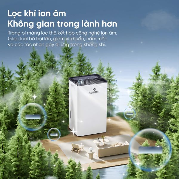 Máy hút ẩm Kosmen KM-60S (60 lít/ngày), có wifi
