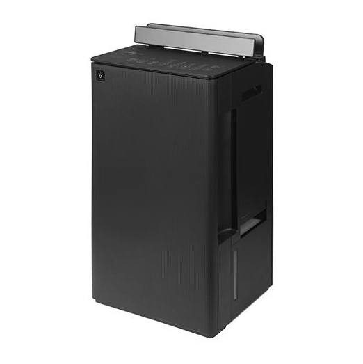 Máy hút ẩm lọc không khí Sharp DW-T30FV-H góc nghiêng trái, cửa đảo gió