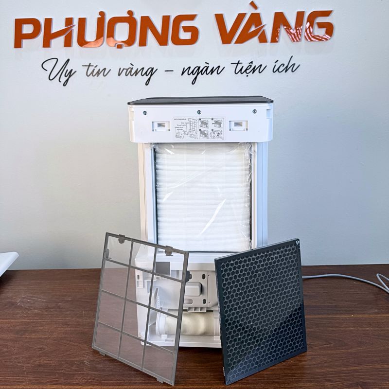 Máy hút ẩm lọc không khí Sharp DW-T30FV-W tích hợp màng lọc không khí