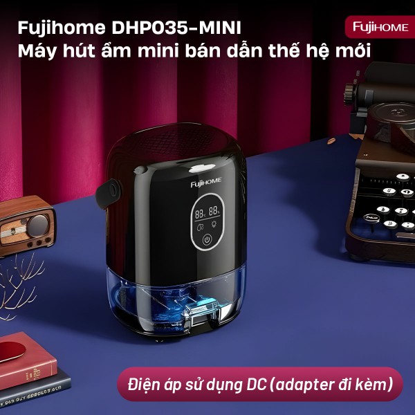 Máy hút ẩm mini Fujihome DHP035-MINI (350 mL/ngày)