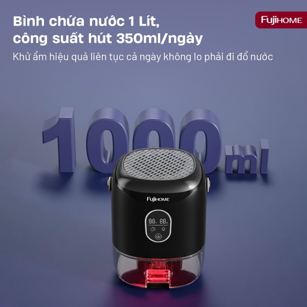 Máy hút ẩm mini Fujihome DHP035-MINI (350 mL/ngày)