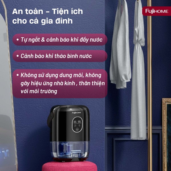 Máy hút ẩm mini Fujihome DHP035-MINI (350 mL/ngày)