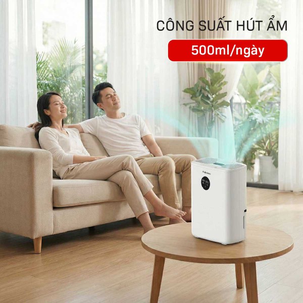 Máy hút ẩm mini Fujihome DHP05-MINI (500 mL/ngày)
