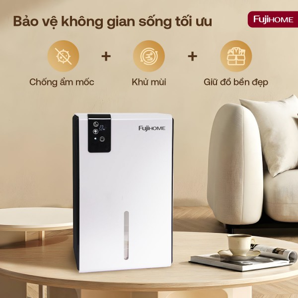 Máy hút ẩm mini Fujihome DHP23-MINI (800 mL/ngày)