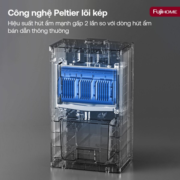 Máy hút ẩm mini Fujihome DHP23-MINI (800 mL/ngày)